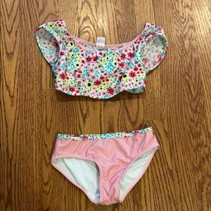 Girls floral bikini